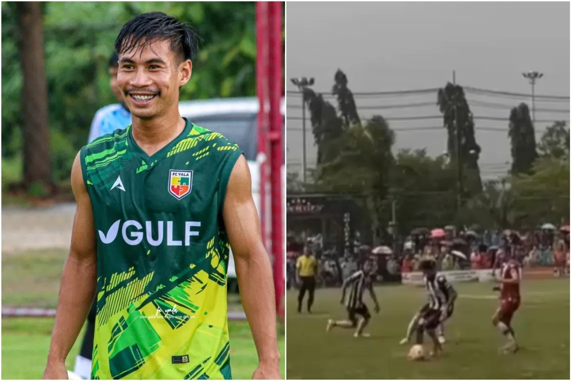 Sofwan Awae on the pitch