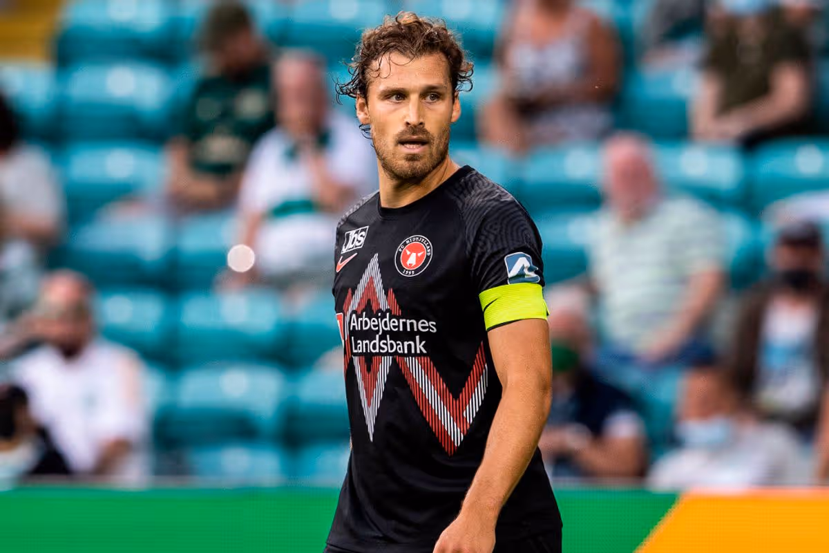 Erik Sviatchenko playing for FC Midtjylland