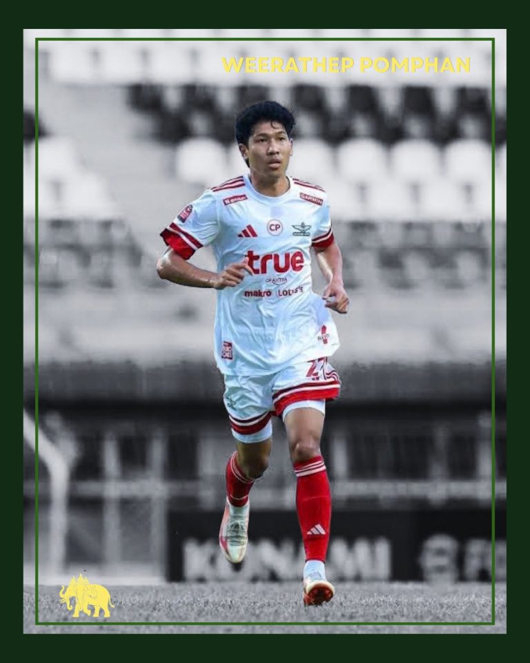 Weerathep Pomphan in action, Football Siam player graphic