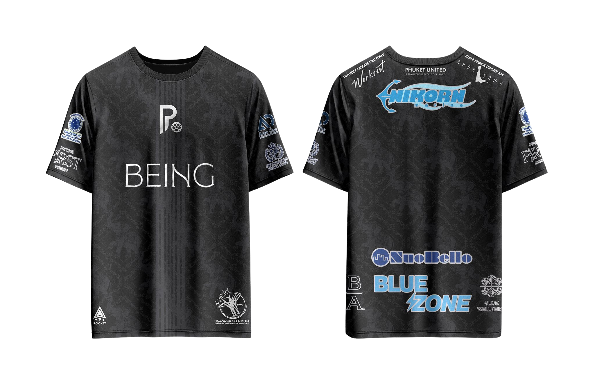 Phuket United 2026 Black Away Jersey