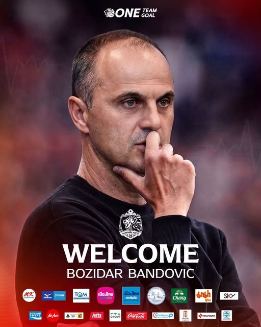 Port's announcement graphic welcoming Božidar Bandović as head coach