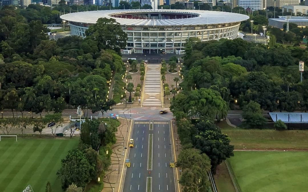 The Gelora Bung Karno Stadium in Jakarta