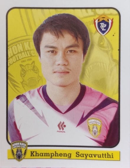 Khampheng Sayavutthi's Khon Kaen sticker from the 2011 Thai Premier League set