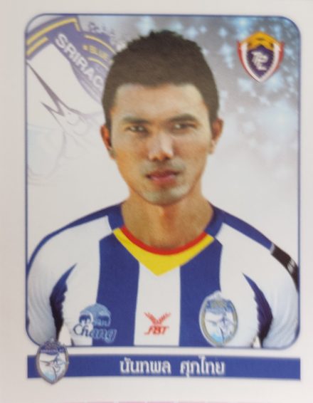 Nantapol Supathai's Sriracha sticker from the 2011 Thai Premier League set